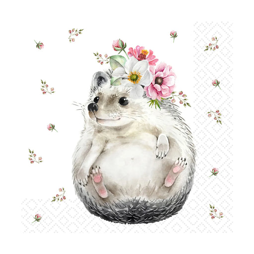 Paper Design Luncheon Napkin Sweet Hedgehog - Bear Country Kitchen