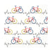 Paper Design Luncheon Napkin - Heartbeat Bike - Bear Country Kitchen