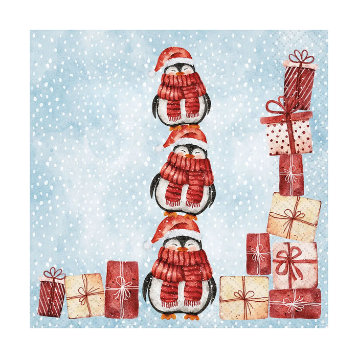 Paper Design Cocktail Napkin Santas Helpers - Bear Country Kitchen