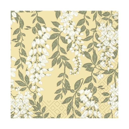 Paper Design Luncheon Napkin Wisteria Yellow - Bear Country Kitchen