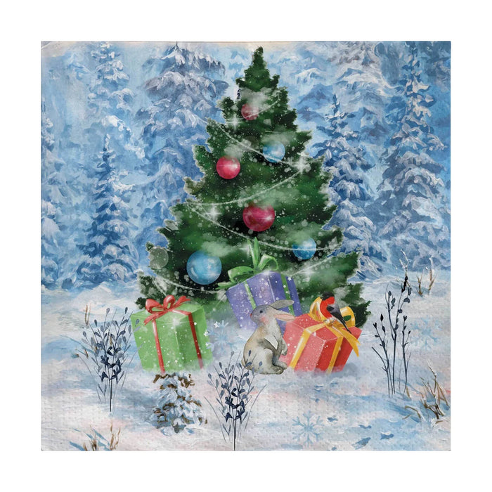 Paper Design Luncheon Winter Tree - Bear Country Kitchen