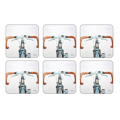 Pimpernel Coasters Set Of 6 - Bicycle - Bear Country Kitchen