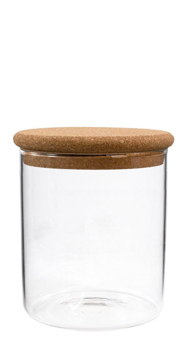 Borosilicate Glass Canister/ Cork Lid - Bear Country Kitchen