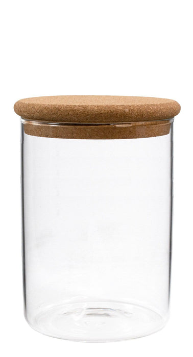 Borosilicate Glass Canister/ Cork Lid - Bear Country Kitchen