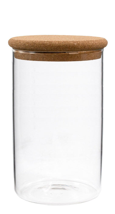 Borosilicate Glass Canister/ Cork Lid - Bear Country Kitchen