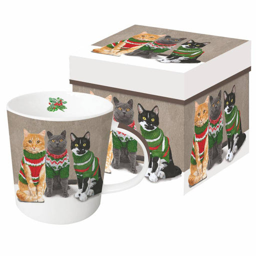 PPD New Bone China Mug In Giftbox Sweater Cats - Bear Country Kitchen