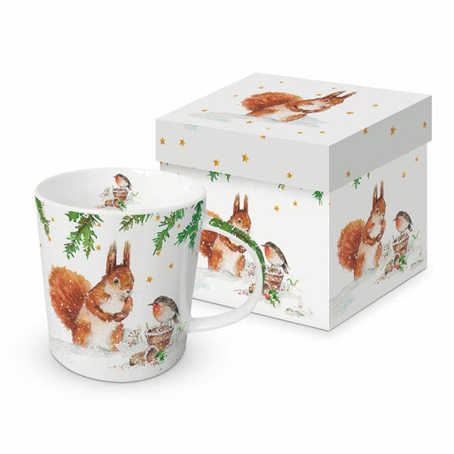 PPD New Bone China Mug In Giftbox Squirrel & Robin - Bear Country Kitchen