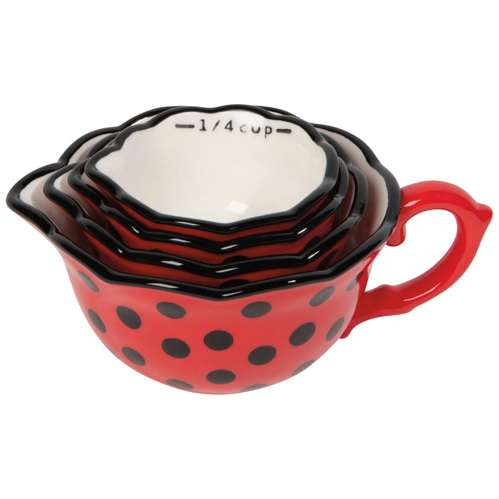 Danica Jubilee Set Of 4 Ceramic Measuring Cups Ladybugs - Bear Country Kitchen