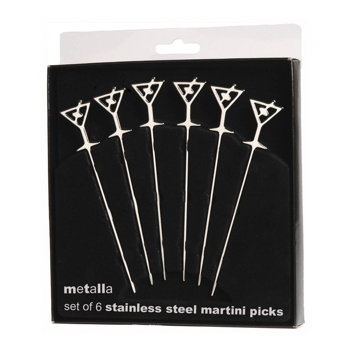 Prodyne Metalla Stainless Steel Martini Picks Set Of 6 - Bear Country Kitchen