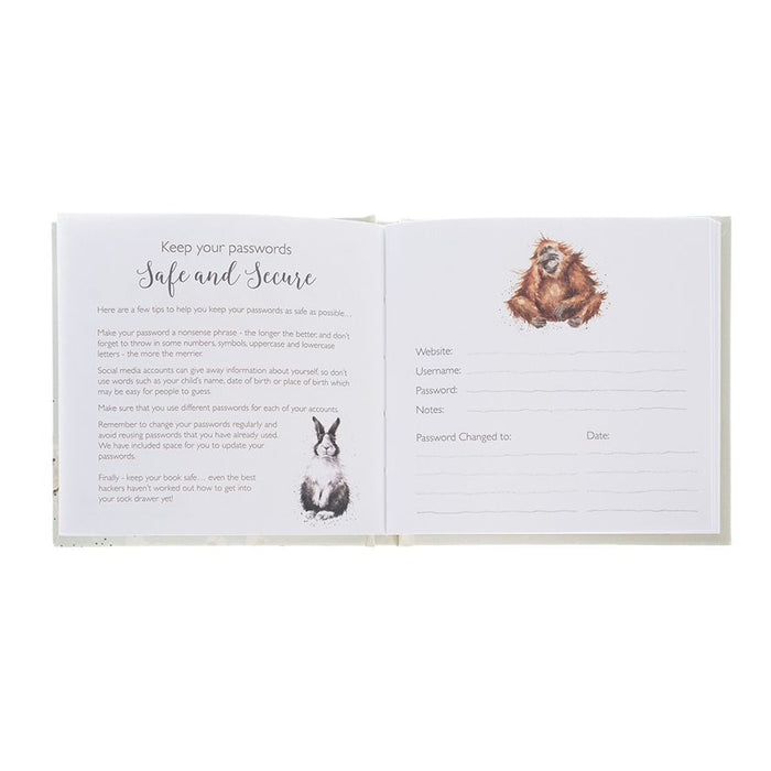 Wrendale Password Book New Beginnings (Hedgehog) - Bear Country Kitchen