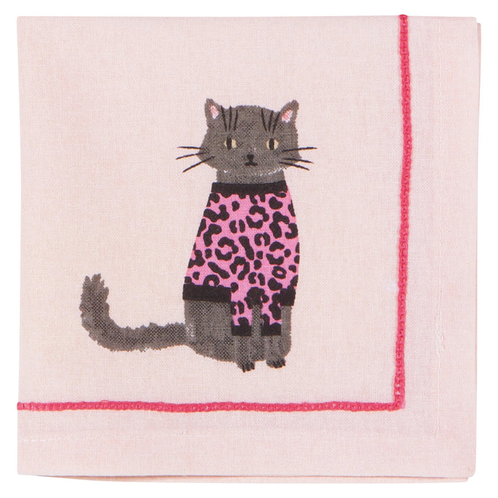 Danica Jubilee Cocktail Napkin Set Of 4 Feline Fine - Bear Country Kitchen