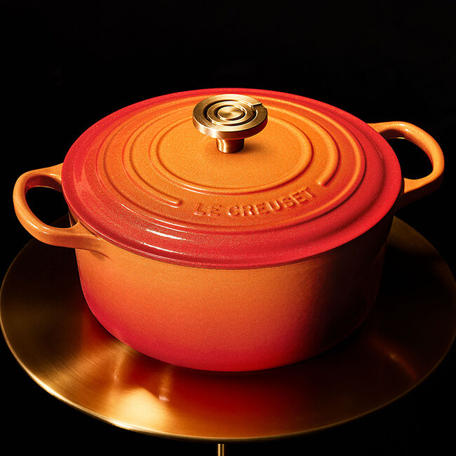Le Creuset 5.3L Round Dutch Oven Flamme Doree - Bear Country Kitchen