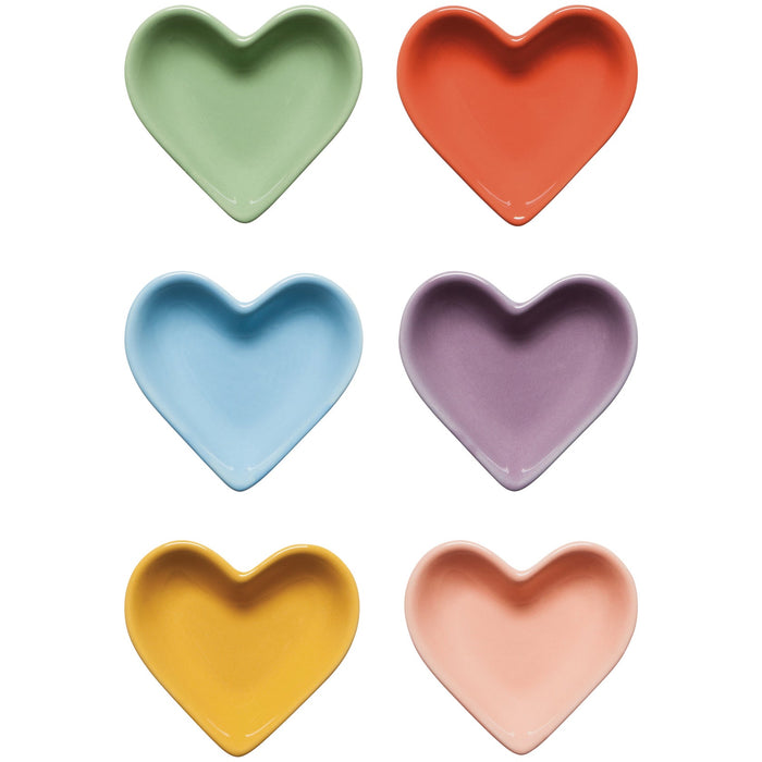 Danica Now Designs Shaped Dish Heart Color Parade Set of 6 - Bear Country Kitchen