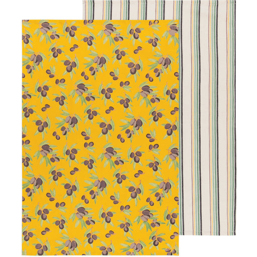 Danica Now Designs Dishtowel Set Of 2 Olives - Bear Country Kitchen