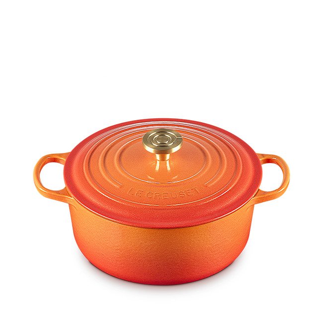 Le Creuset 5.3L Round Dutch Oven Flamme Doree - Bear Country Kitchen