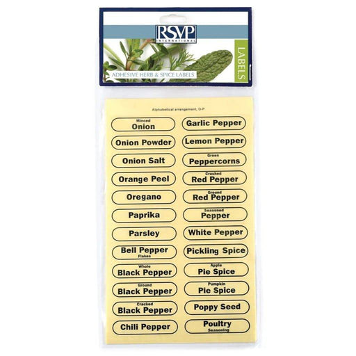 RSVP 84 Herb & Spice Labels - Bear Country Kitchen
