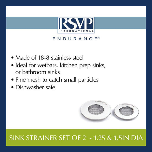 RSVP Endurance Mesh Sink Strainers Set/ 2 - Bear Country Kitchen