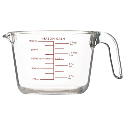 Mason Cash Glass Measuring Jug 1L - Bear Country Kitchen