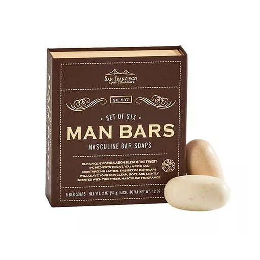 San Francisco Soap Set of 6 Man Bars - Bear Country Kitchen