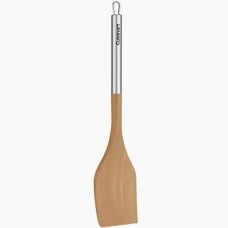 Cuisinart Beechwood Solid Turner With Stainless Handle - Bear Country Kitchen