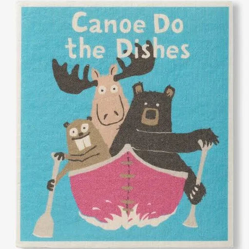 Little Blue House Swedish Dishcloth Canoe Do The Dishes