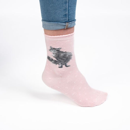 Wrendale Womens Bamboo Socks Glamour Puss - Bear Country Kitchen