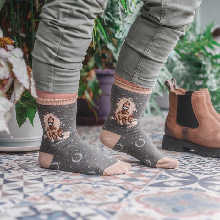 Wrendale Women's Bamboo Sock Gloria (Horse) - Bear Country Kitchen