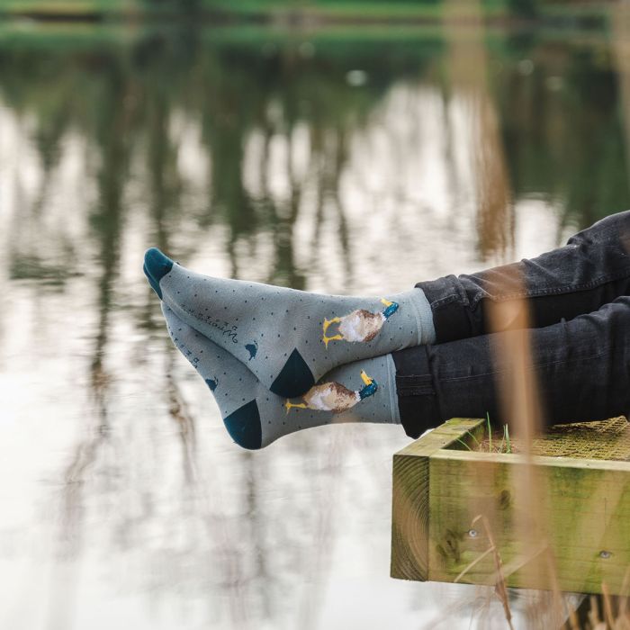 Wrendale Mens Bamboo Sock Guard Duck