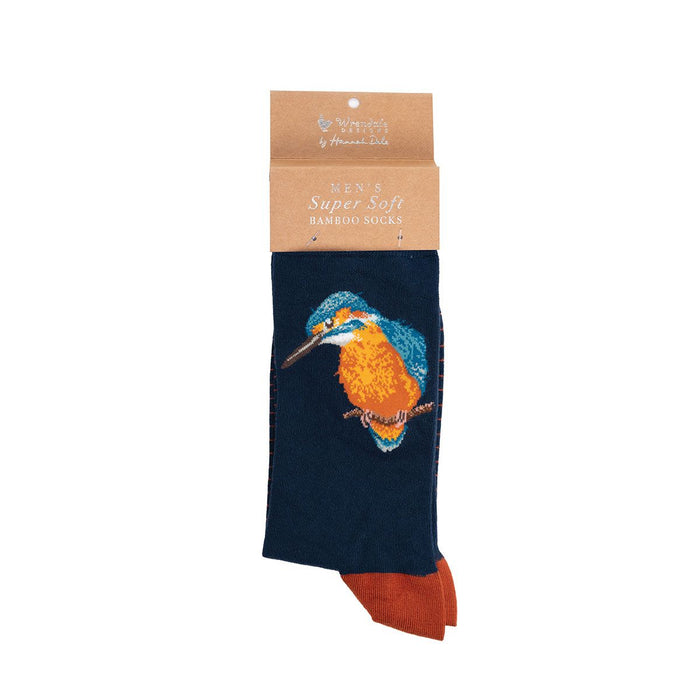 Wrendale Men's Bamboo Sock The Riverband Kingfisher - Bear Country Kitchen