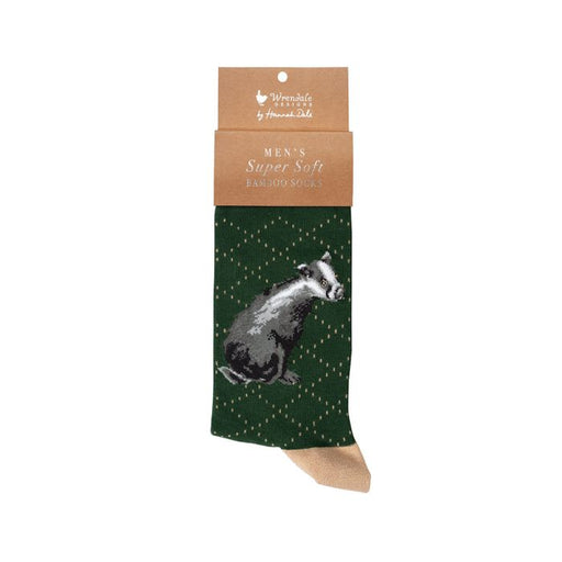 Wrendale Mens Bamboo Sock Badger A Country Gent - Bear Country Kitchen