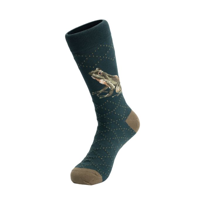 Wrendale Men's Bamboo Sock The Happy Frog - Bear Country Kitchen