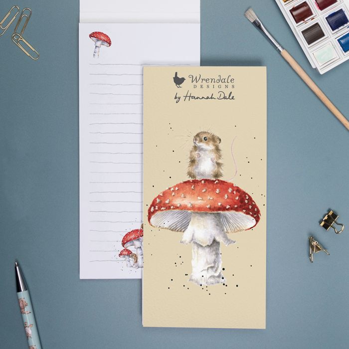 Wrendale Magnetic Notepad Mouse Hes A FunGi