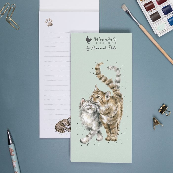 Wrendale Magnetic Notepad Feline Good
