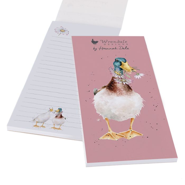 Wrendale Magnetic Notepad Duck Daisy Goes By - Bear Country Kitchen