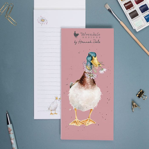 Wrendale Magnetic Notepad Duck Daisy Goes By - Bear Country Kitchen
