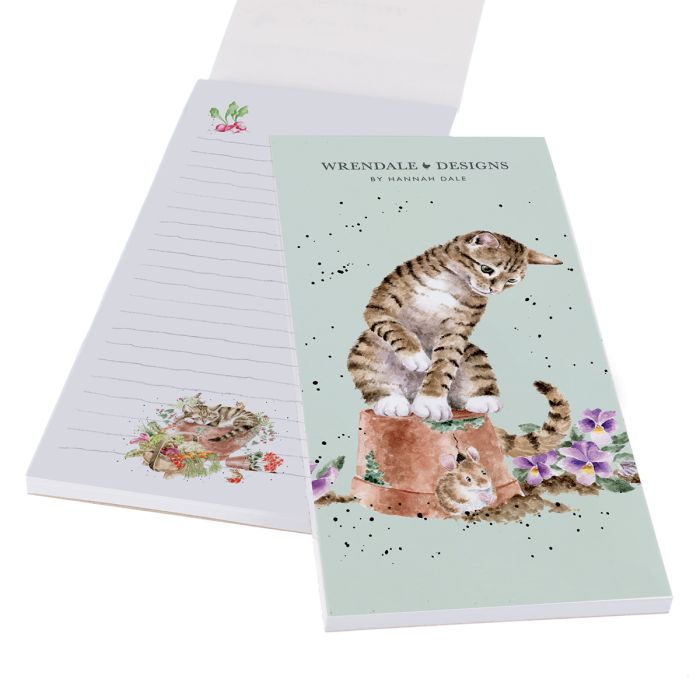 Wrendale Magnetic Notepad Hide & Squeak (Cat) - Bear Country Kitchen