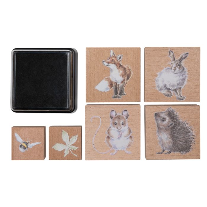 Wrendale Ink Stamp Set The Country Set - Bear Country Kitchen