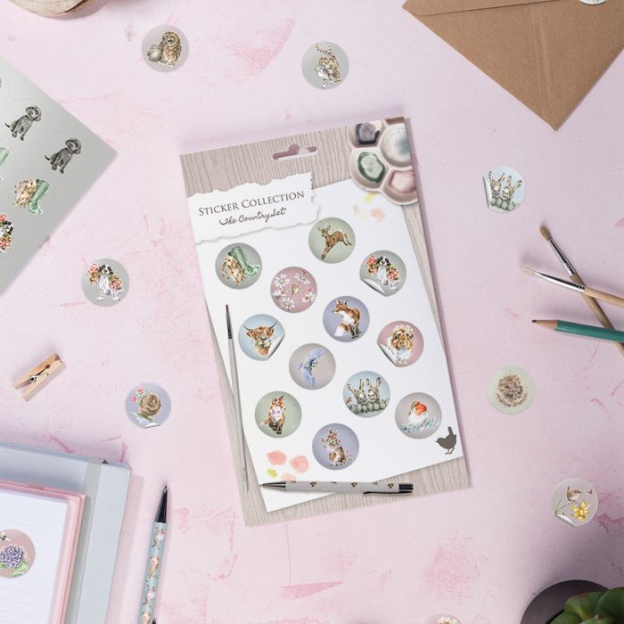 Wrendale Sticker Collection The Country Set - Bear Country Kitchen