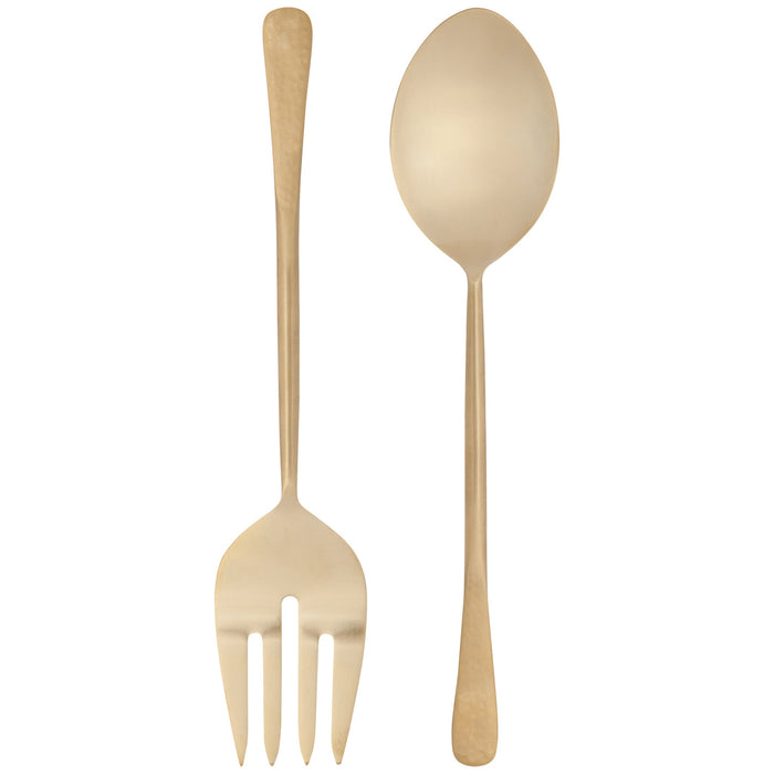 Danica Now Designs Heirloom Salad Servers Brushed Gold - Bear Country Kitchen