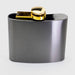 Taproom Hip Flask Black With Brass Lid - Bear Country Kitchen