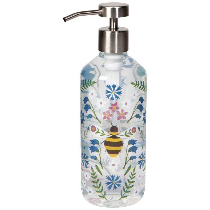 Danica Now Design Glass Soap Pump Bee Garden - Bear Country Kitchen