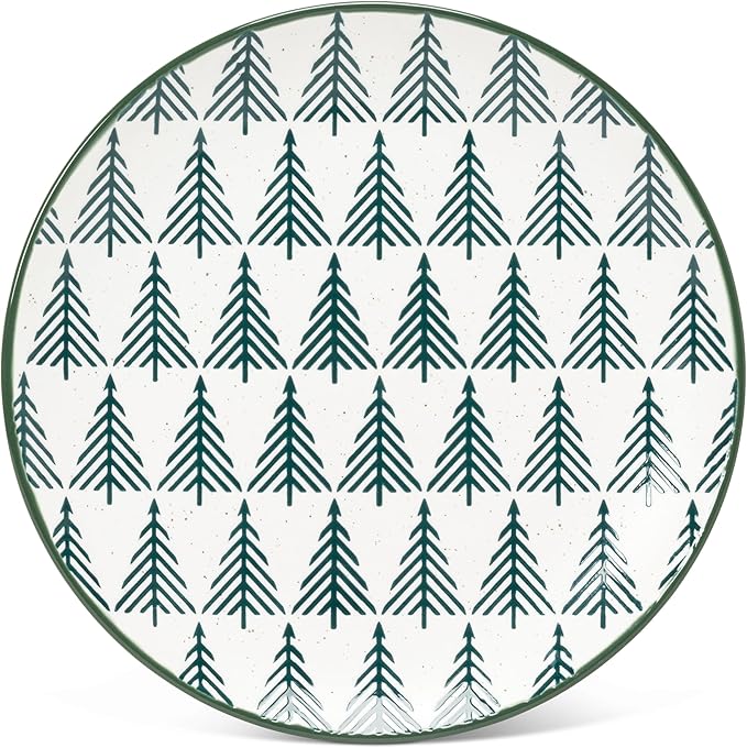 Abbott Side Plate Evergreen Trees - Bear Country Kitchen