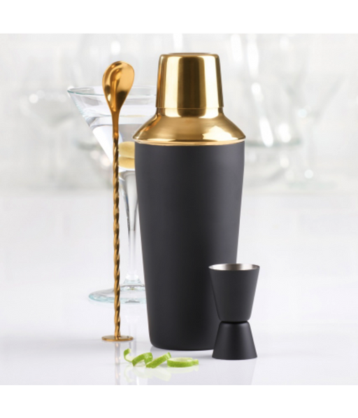 Trudeau Mixology Set Of 3 Black & Gold - Bear Country Kitchen