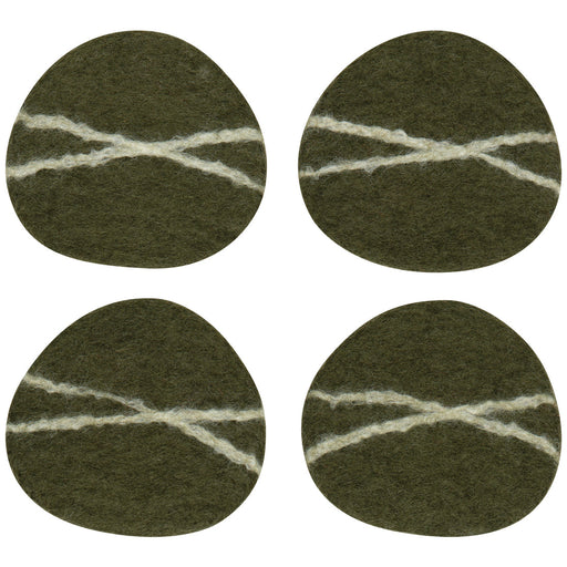 Danica Heirloom Striato Felted Wool Coasters - Bear Country Kitchen