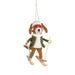 Silver Tree Ornament Felt Skier Dog - Bear Country Kitchen