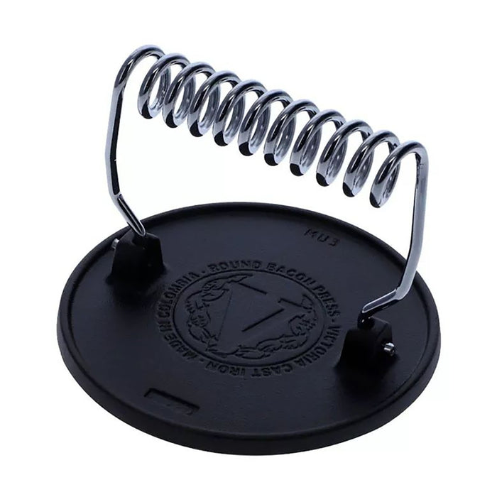 Victoria Cast Iron Burger Press 6.5" - Bear Country Kitchen