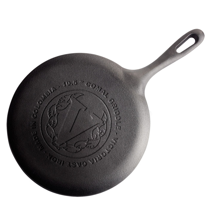Victoria Cast Iron Comal Griddle/Crepe Pan 10.5" - Bear Country Kitchen