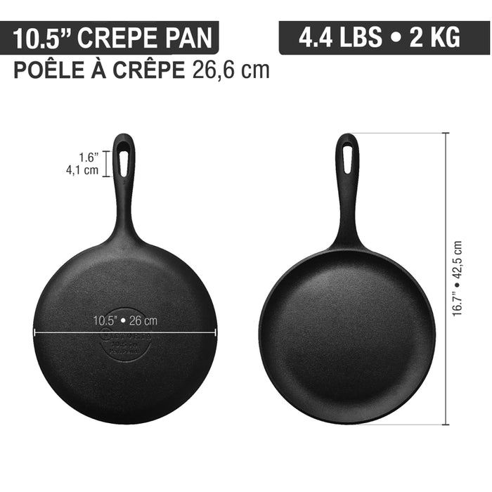 Victoria Cast Iron Comal Griddle/Crepe Pan 10.5" - Bear Country Kitchen