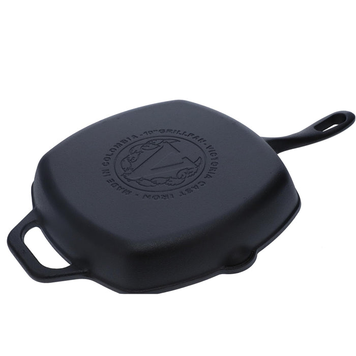 Victoria Cast Iron Grill Pan 10" - Bear Country Kitchen