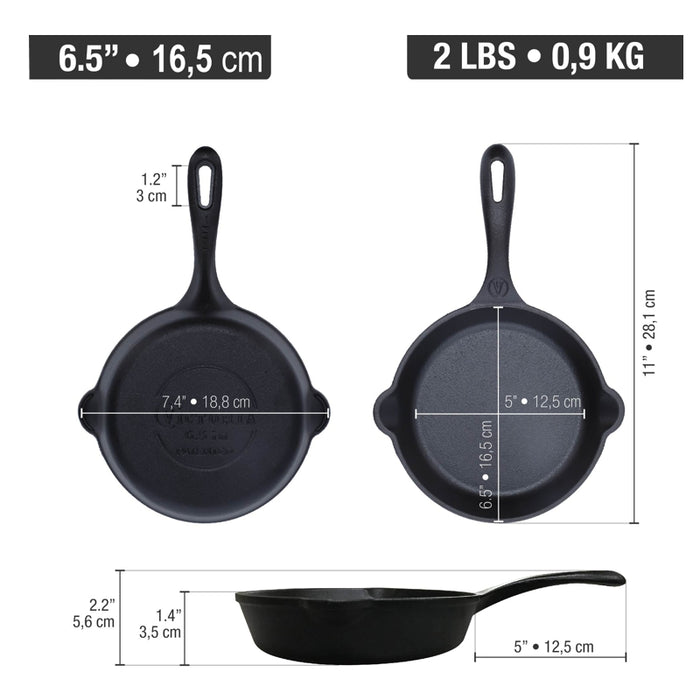 Victoria Cast Iron Skillet 6.5" - Bear Country Kitchen